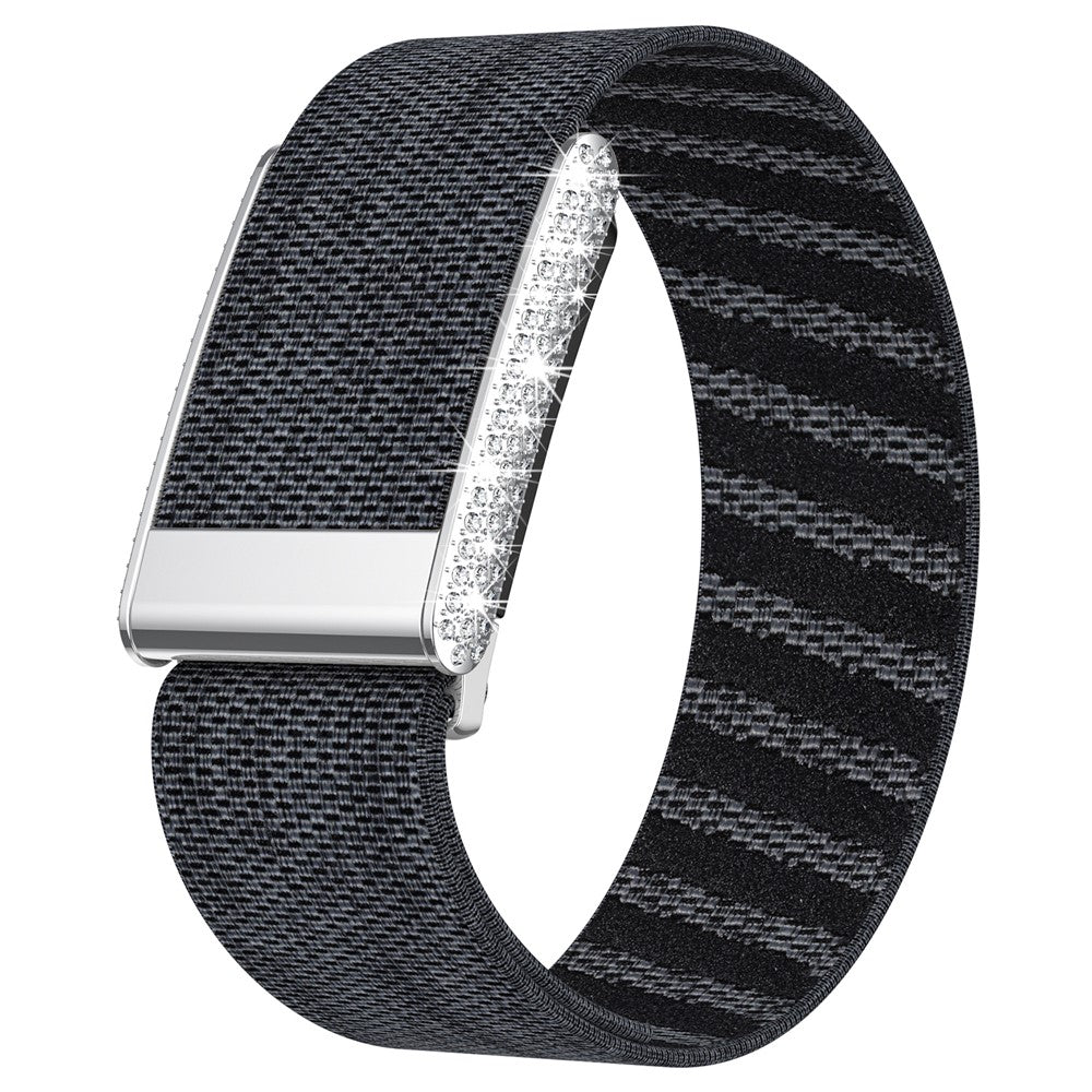 WHOOP 5.0 Band Crystal White — Rhinestone Nylon