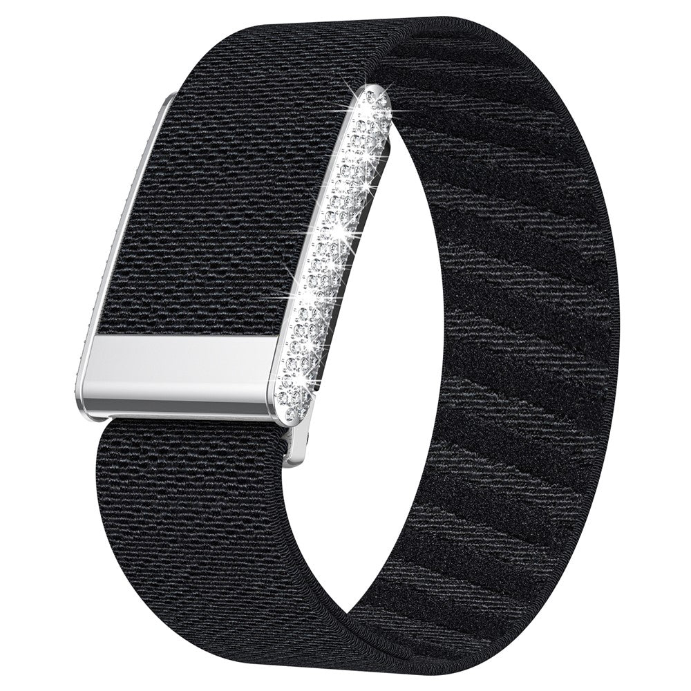 WHOOP 5.0 Band Crystal White — Rhinestone Nylon