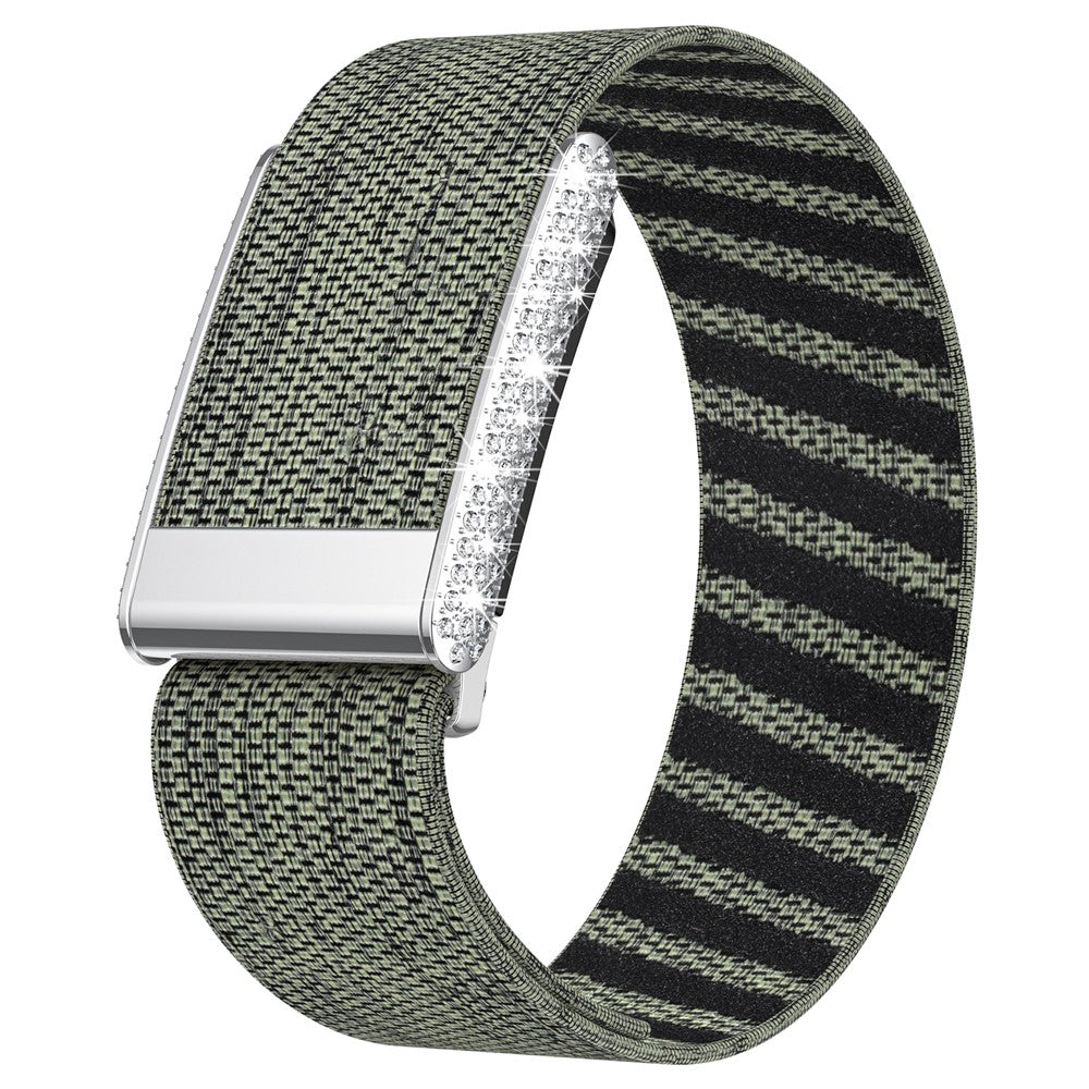 WHOOP 5.0 Band Crystal White — Rhinestone Nylon