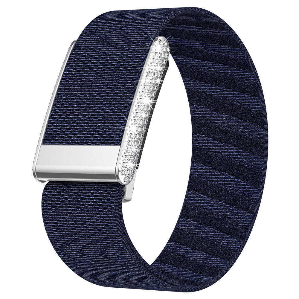 WHOOP 5.0 Band Crystal White — Rhinestone Nylon