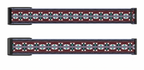 Burgundy Aztec woven nylon replacement band compatible with WHOOP 5.0, detail view 2