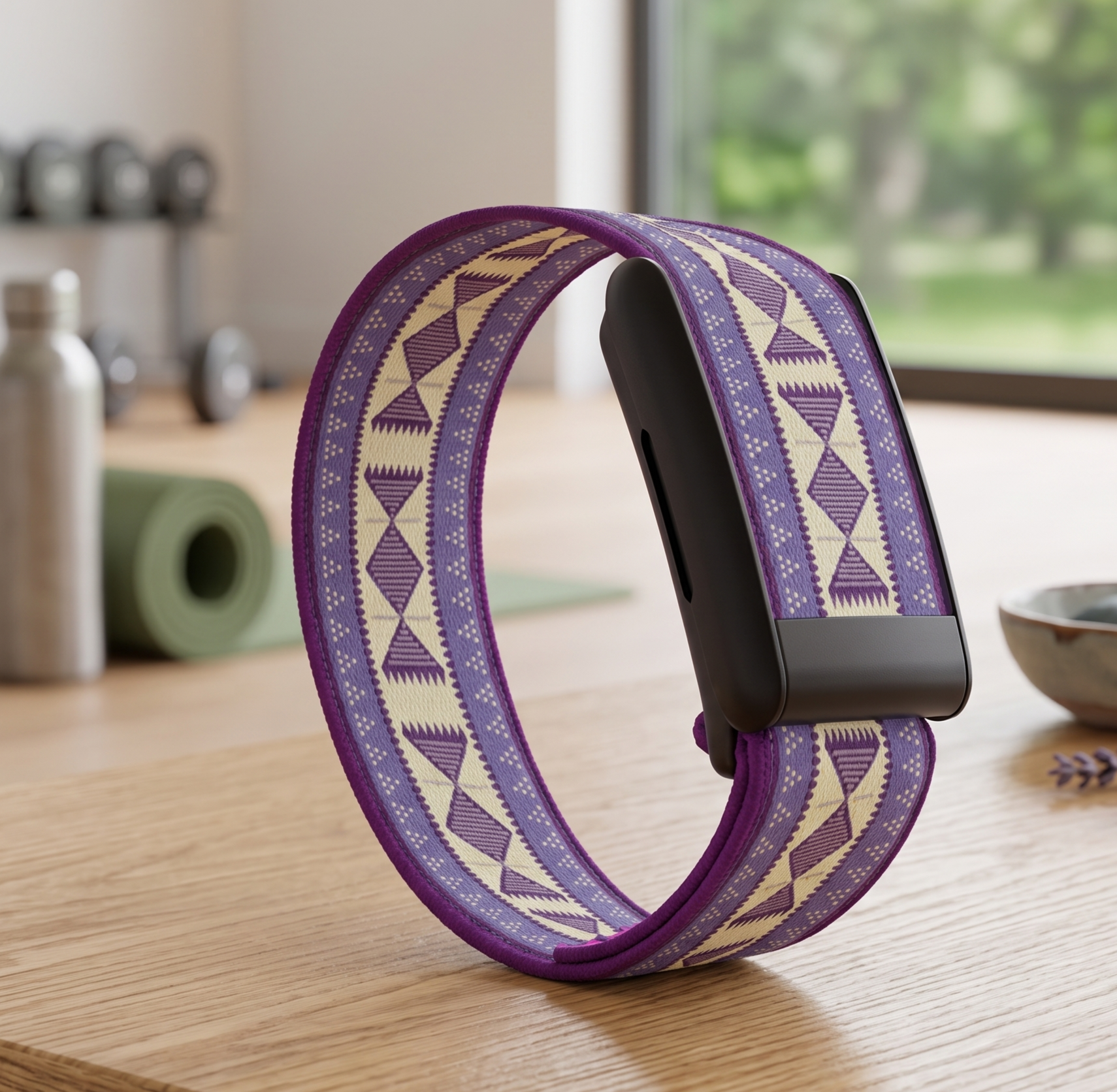 Correa Whoop 5.0 Azteca Morada Special Edition en contexto de uso