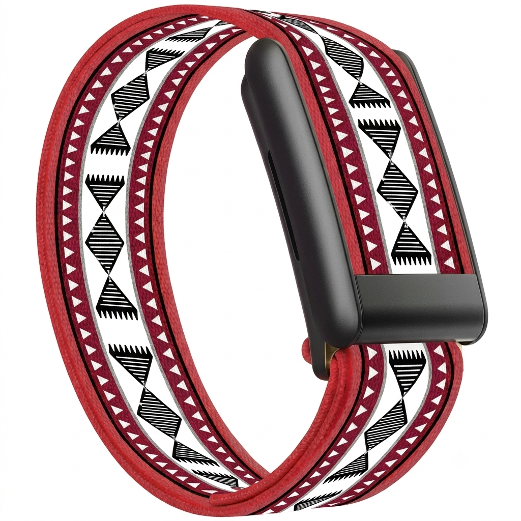 Correa Whoop 5.0 Azteca Roja Special Edition producto sobre fondo blanco