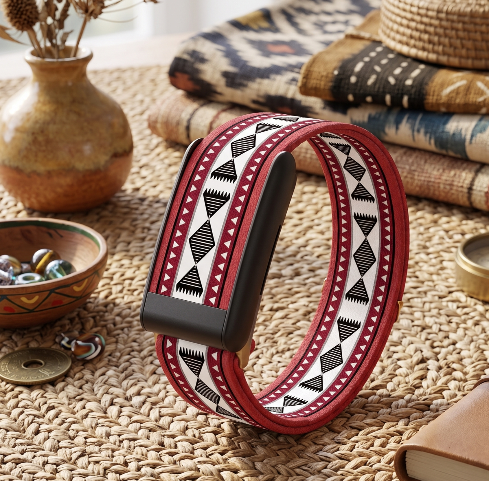 Correa Whoop 5.0 Azteca Roja Special Edition en contexto de uso