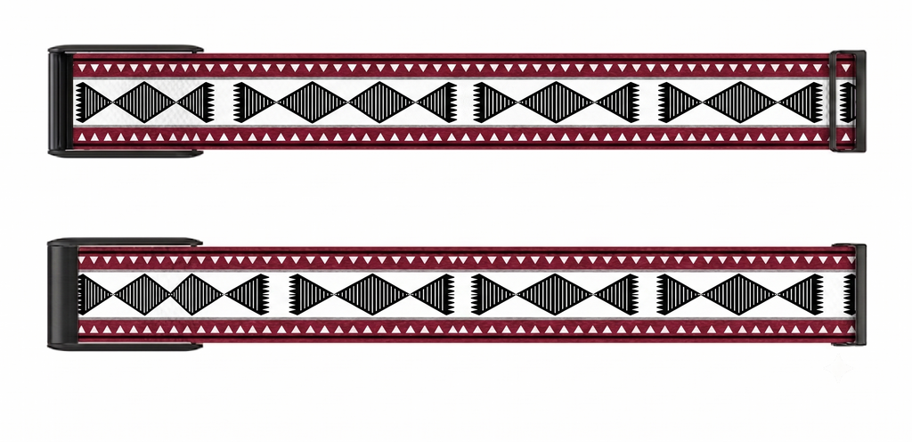 Correa Whoop 5.0 Azteca Roja Special Edition vista extendida del estampado