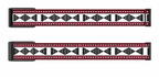 Red Aztec woven nylon replacement band compatible with WHOOP 5.0, detail view 2