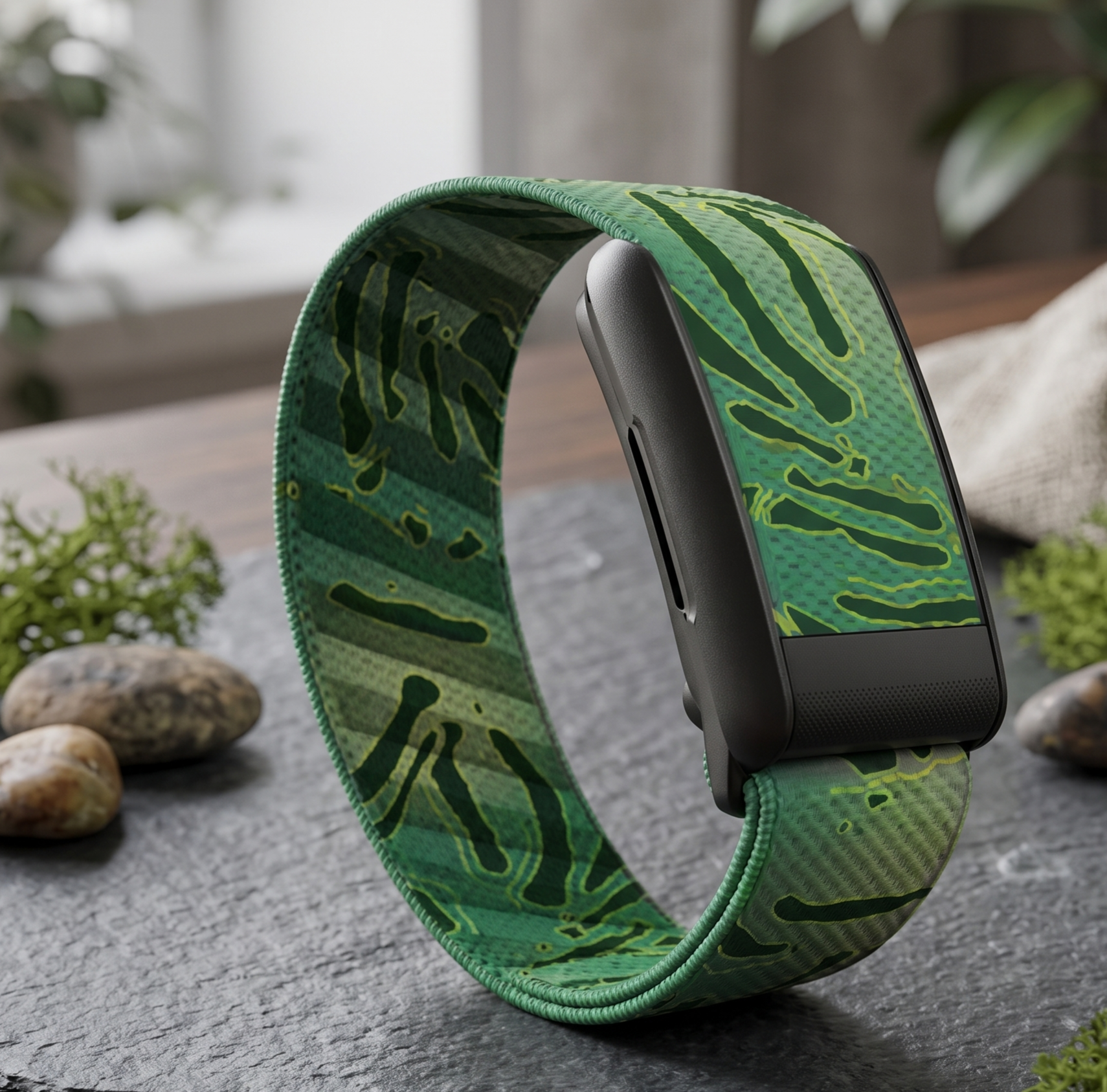 Correa Whoop 5.0 Camuflaje Lima Special Edition en contexto de uso
