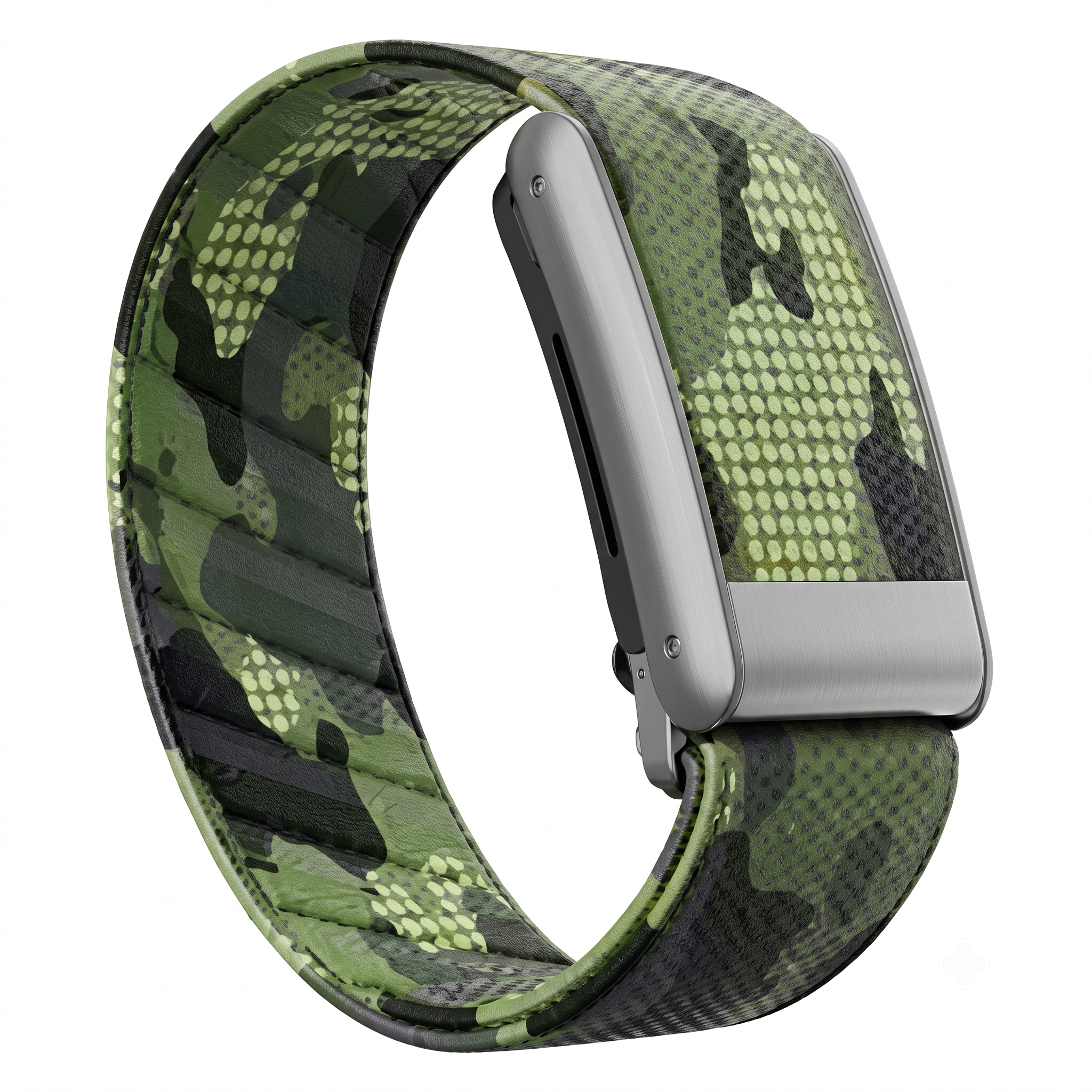Correa Whoop 5.0 Camuflaje Verde Special Edition producto sobre fondo blanco