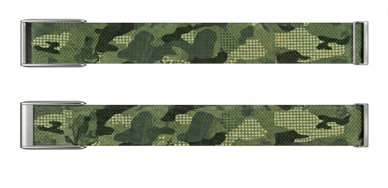Correa Whoop 5.0 Camuflaje Verde Special Edition vista extendida del estampado
