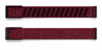 Strapion Bright Red nylon band for WHOOP 5.0, shown unfastened from both sides