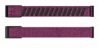 Strapion Plum nylon band for WHOOP 5.0, shown unfastened from both sides