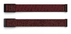 Strapion Rust Red nylon band for WHOOP 5.0, shown unfastened from both sides