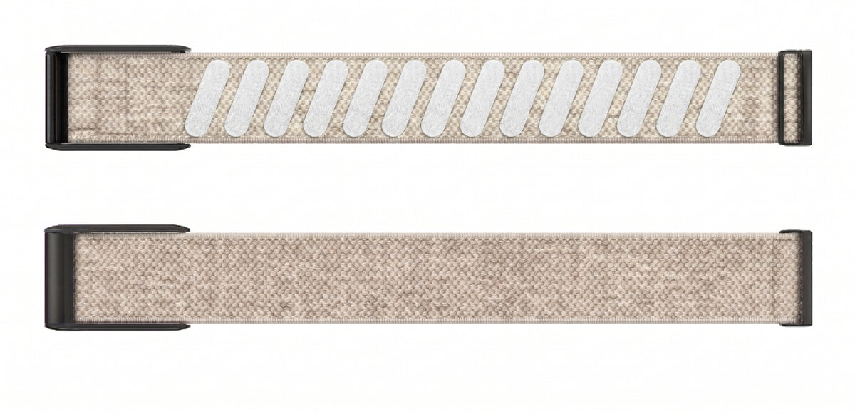Strapion Stone nylon band for WHOOP 5.0, shown unfastened from both sides