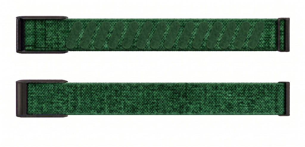 Strapion Turquoise nylon band for WHOOP 5.0, shown unfastened from both sides