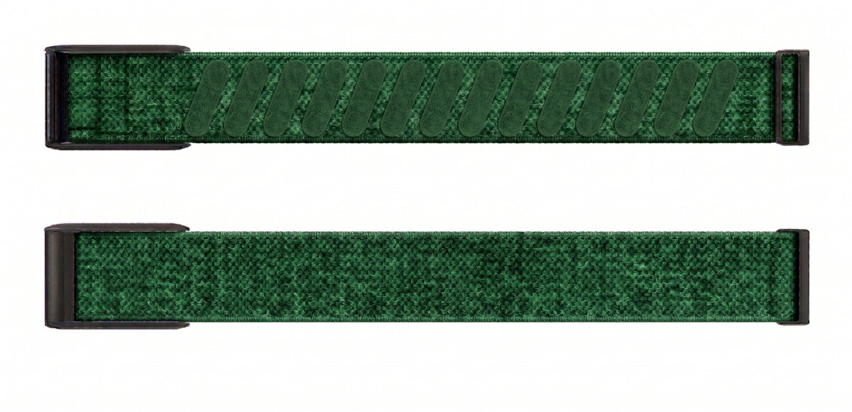 Strapion Turquoise nylon band for WHOOP 5.0, shown unfastened from both sides