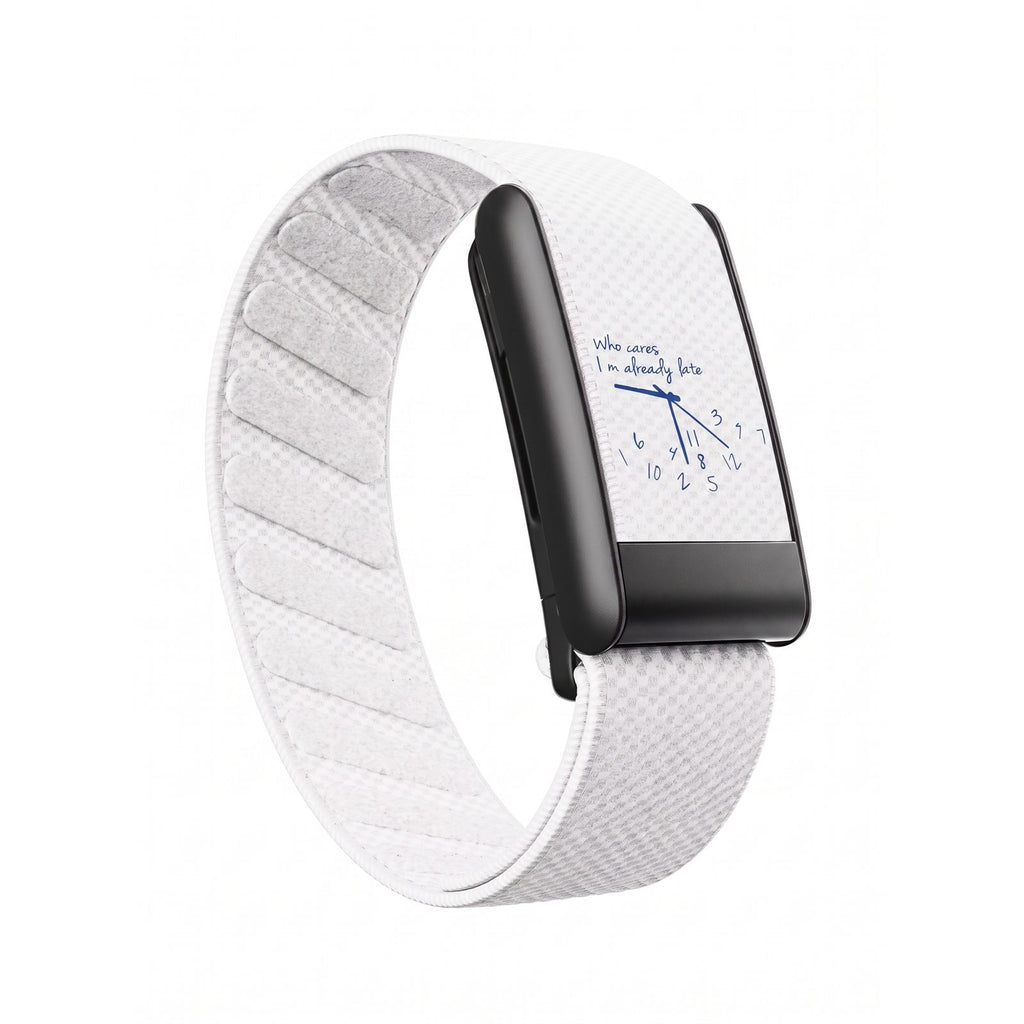 Strapion Who Cares WHOOP 5.0 band, white / black colourway