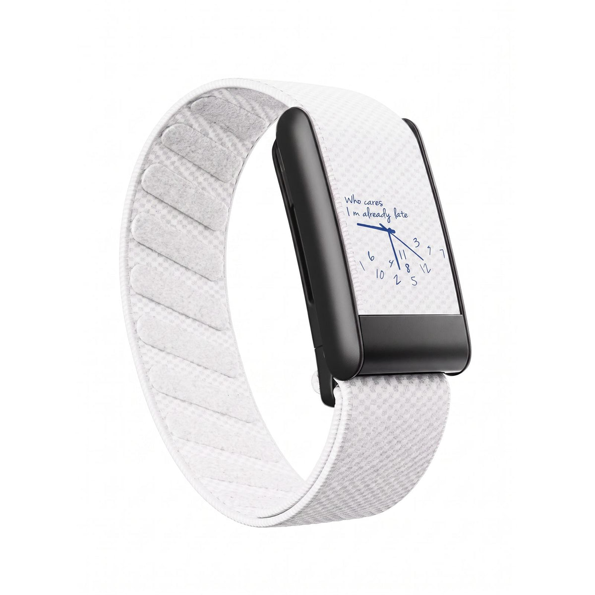 Strapion Who Cares WHOOP 5.0 band, white / black colourway